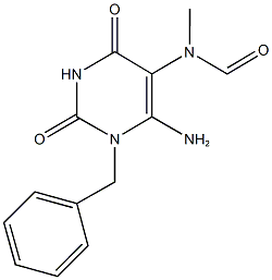 6-amino-1-benzyl-2,4-dioxo-1,2,3,4-tetrahydro-5-pyrimidinyl(methyl)formamide