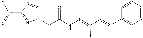 2-{3-nitro-1H-1,2,4-triazol-1-yl}-N'-(1-methyl-3-phenyl-2-propenylidene)acetohydrazide Structure