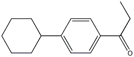 1-(4-cyclohexylphenyl)-1-propanone 结构式