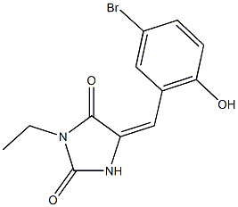 5-(5-bromo-2-hydroxybenzylidene)-3-ethyl-2,4-imidazolidinedione