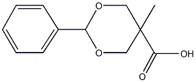 5-methyl-2-phenyl-1,3-dioxane-5-carboxylic acid Struktur