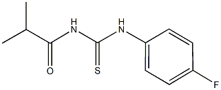 N-(4-fluorophenyl)-N'-isobutyrylthiourea Structure