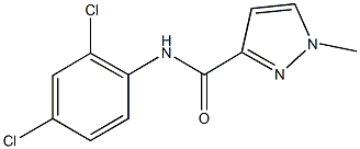 N-(2,4-dichlorophenyl)-1-methyl-1H-pyrazole-3-carboxamide Struktur