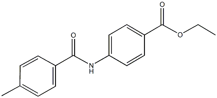 ethyl 4-[(4-methylbenzoyl)amino]benzoate 化学構造式