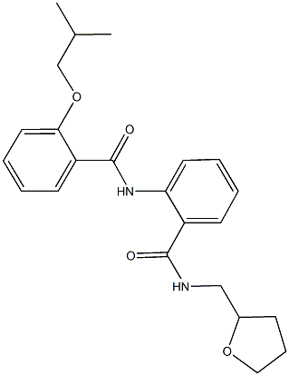 2-[(2-isobutoxybenzoyl)amino]-N-(tetrahydro-2-furanylmethyl)benzamide