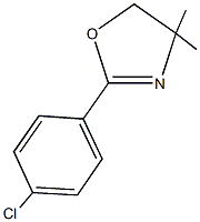 2-(4-chlorophenyl)-4,4-dimethyl-4,5-dihydro-1,3-oxazole 化学構造式