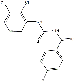 N-(2,3-dichlorophenyl)-N'-(4-fluorobenzoyl)thiourea Structure