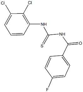 N-(2,3-dichlorophenyl)-N'-(4-fluorobenzoyl)thiourea 结构式