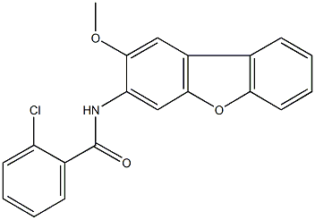  2-chloro-N-(2-methoxydibenzo[b,d]furan-3-yl)benzamide