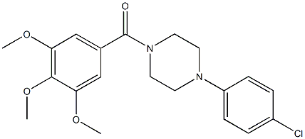 1-(4-chlorophenyl)-4-(3,4,5-trimethoxybenzoyl)piperazine