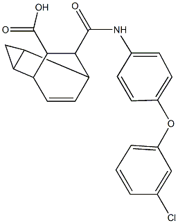  7-{[4-(3-chlorophenoxy)anilino]carbonyl}tricyclo[3.2.2.0~2,4~]non-8-ene-6-carboxylic acid