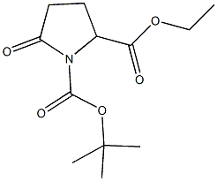 1-tert-butyl 2-ethyl 5-oxo-1,2-pyrrolidinedicarboxylate,,结构式