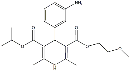  3-isopropyl 5-(2-methoxyethyl) 4-(3-aminophenyl)-2,6-dimethyl-1,4-dihydro-3,5-pyridinedicarboxylate