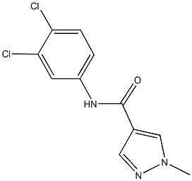 N-(3,4-dichlorophenyl)-1-methyl-1H-pyrazole-4-carboxamide Structure