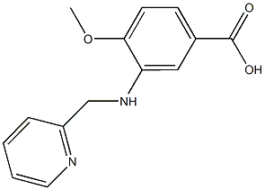 4-methoxy-3-[(2-pyridinylmethyl)amino]benzoic acid 结构式