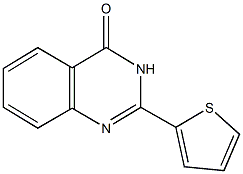 2-(2-thienyl)-4(3H)-quinazolinone 化学構造式