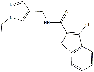 3-chloro-N-[(1-ethyl-1H-pyrazol-4-yl)methyl]-1-benzothiophene-2-carboxamide