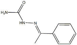 1-phenylethanone semicarbazone Struktur