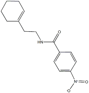 N-(2-cyclohex-1-en-1-ylethyl)-4-nitrobenzamide Structure