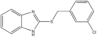 1H-benzimidazol-2-yl 3-chlorobenzyl sulfide Structure