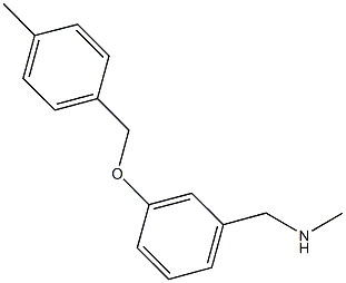 N-methyl-N-{3-[(4-methylbenzyl)oxy]benzyl}amine Structure