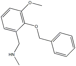 N-[2-(benzyloxy)-3-methoxybenzyl]-N-methylamine,,结构式