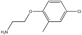 2-(4-chloro-2-methylphenoxy)ethylamine,,结构式
