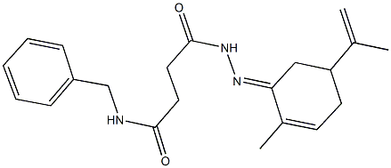 N-benzyl-4-[2-(5-isopropenyl-2-methylcyclohex-2-en-1-ylidene)hydrazino]-4-oxobutanamide