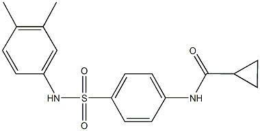 N-{4-[(3,4-dimethylanilino)sulfonyl]phenyl}cyclopropanecarboxamide