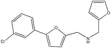  N-{[5-(3-chlorophenyl)-2-furyl]methyl}-N-(2-furylmethyl)amine