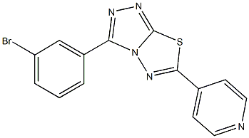 3-(3-bromophenyl)-6-(4-pyridinyl)[1,2,4]triazolo[3,4-b][1,3,4]thiadiazole