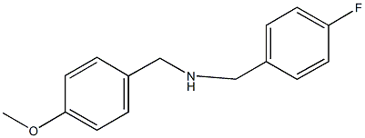 N-[(4-fluorophenyl)methyl][4-(methyloxy)phenyl]methanamine Struktur