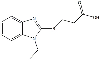 3-[(1-ethyl-1H-benzimidazol-2-yl)sulfanyl]propanoic acid