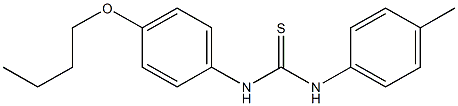 N-(4-butoxyphenyl)-N'-(4-methylphenyl)thiourea Struktur