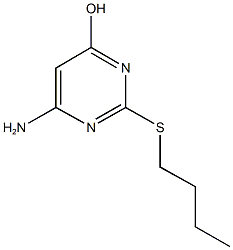 6-amino-2-(butylsulfanyl)-4-pyrimidinol Structure