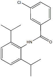3-chloro-N-(2,6-diisopropylphenyl)benzamide 结构式