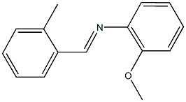 2-methoxy-N-(2-methylbenzylidene)aniline Structure