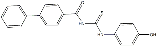  N-([1,1'-biphenyl]-4-ylcarbonyl)-N'-(4-hydroxyphenyl)thiourea