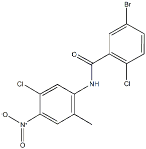 5-bromo-2-chloro-N-{5-chloro-4-nitro-2-methylphenyl}benzamide Structure