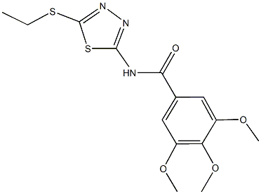 N-[5-(ethylsulfanyl)-1,3,4-thiadiazol-2-yl]-3,4,5-trimethoxybenzamide