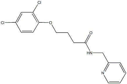 4-(2,4-dichlorophenoxy)-N-(2-pyridinylmethyl)butanamide Structure