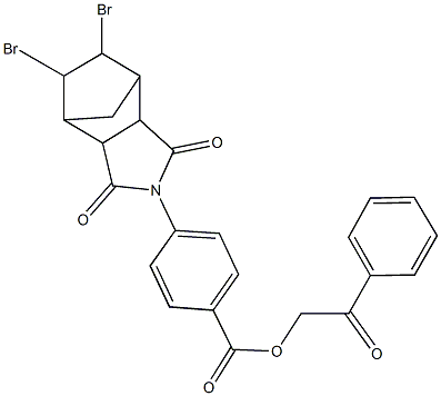 2-oxo-2-phenylethyl 4-(8,9-dibromo-3,5-dioxo-4-azatricyclo[5.2.1.0~2,6~]dec-4-yl)benzoate