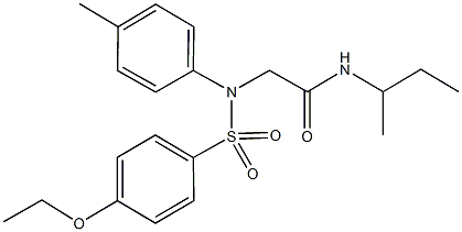 N-(sec-butyl)-2-{[(4-ethoxyphenyl)sulfonyl]-4-methylanilino}acetamide|