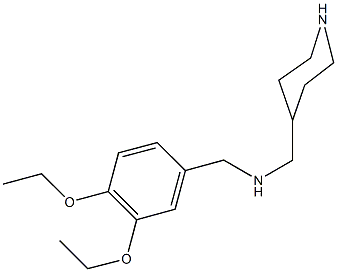 N-(3,4-diethoxybenzyl)-N-(4-piperidinylmethyl)amine Struktur