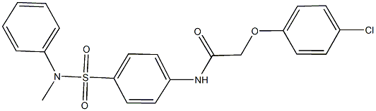 2-(4-chlorophenoxy)-N-{4-[(methylanilino)sulfonyl]phenyl}acetamide