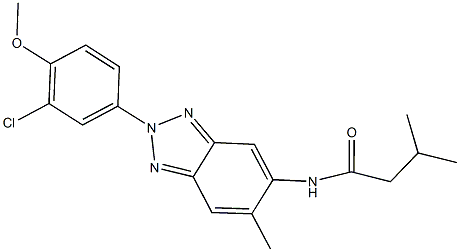 N-[2-(3-chloro-4-methoxyphenyl)-6-methyl-2H-1,2,3-benzotriazol-5-yl]-3-methylbutanamide