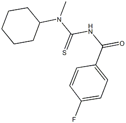 N-cyclohexyl-N'-(4-fluorobenzoyl)-N-methylthiourea