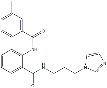 N-[3-(1H-imidazol-1-yl)propyl]-2-[(3-methylbenzoyl)amino]benzamide|