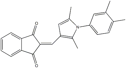 2-{[1-(3,4-dimethylphenyl)-2,5-dimethyl-1H-pyrrol-3-yl]methylene}-1H-indene-1,3(2H)-dione