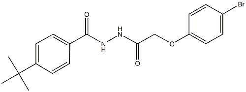 2-(4-bromophenoxy)-N'-(4-tert-butylbenzoyl)acetohydrazide,,结构式